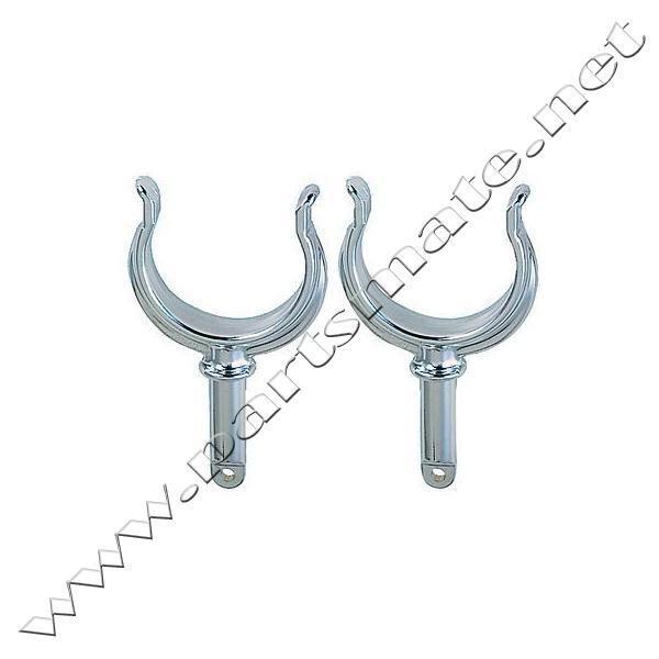 Perko 1262dp0chr ribbed rowlock horns / perko rowlock horn pr