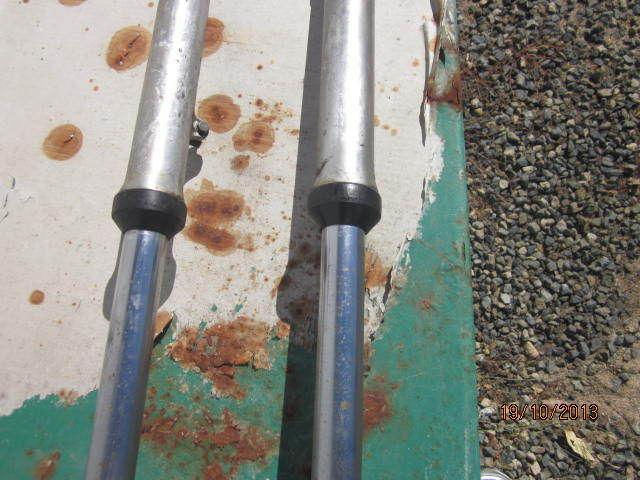 Honda cr 250 m elsinore 1973 74 front forks triple tree handlebar mounts 