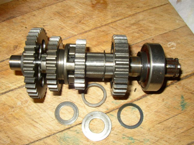 Gearbox components /laysharft/1st.2nd.3rd.4th gears.pinion / 1979 honda cm 185 t