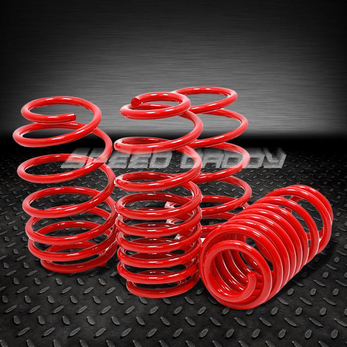 1.5" drop suspension lowering springs/spring 09-13 coupe 2.0t/3.8l l4/v6 red