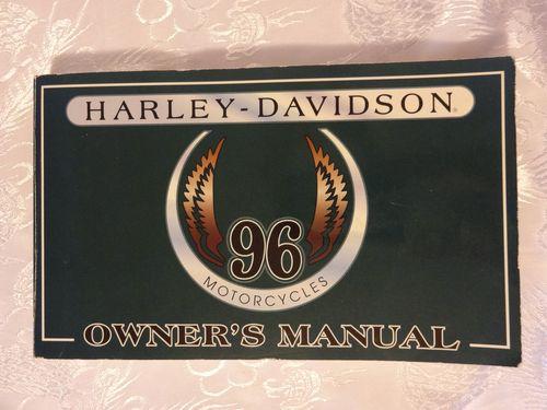 1996 harley davidson motorcycles owner's manual