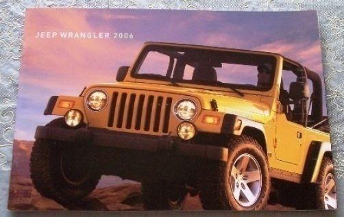 New 2006 jeep wrangler / rubicon unlimited deluxe sales literature brochure!