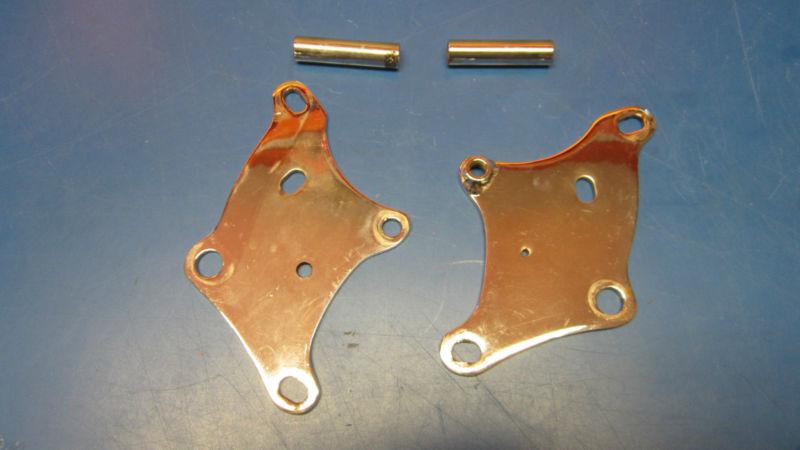 1957-1978 harley davidson sportster chrome lower front motor mounts and spacers