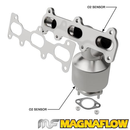 Magnaflow exhaust manifold with integrated catalytic converter oem grade obdii