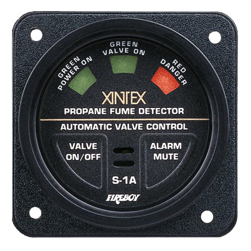 Xintex s-1a 2" square bezel propane detector w/ plug-in sensor & solenoid valve