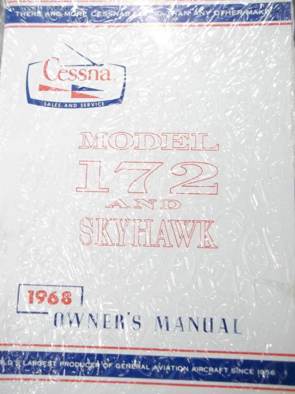 1968 cessna 172 skyhawk owner's manual