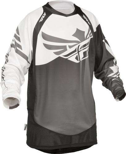 Fly racing evolution clean youth jersey black/gray/white x-large 367-120yx