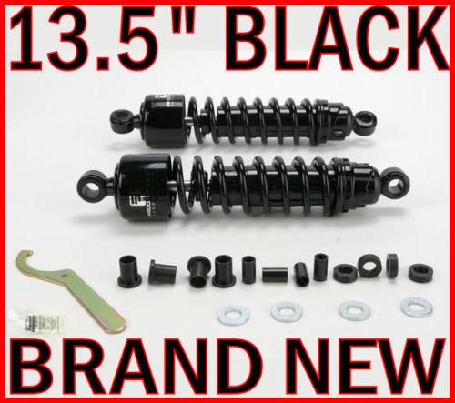 13.5" black progressive 412 heavy shocks 2006-2014 harley davidson touring flht