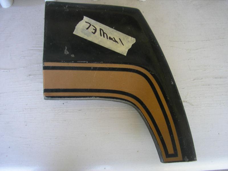 73 mustang mach 1 fastback r/h quarter panel rear end cap (fits 73 only/unique)