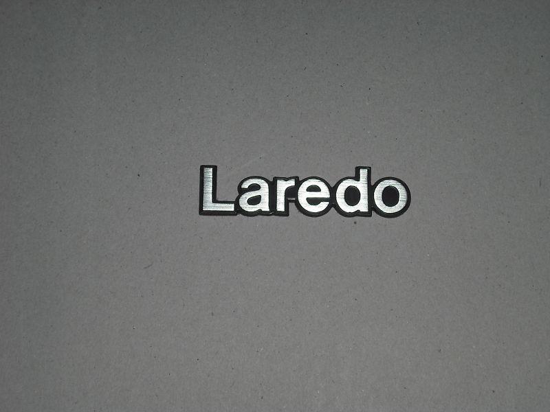 Laredo  chrome plastic letter emblem sticker jeep