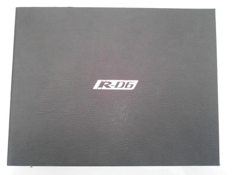 Jaguar 2003 r-d6 concept car brochure with disc limited edition collectors item