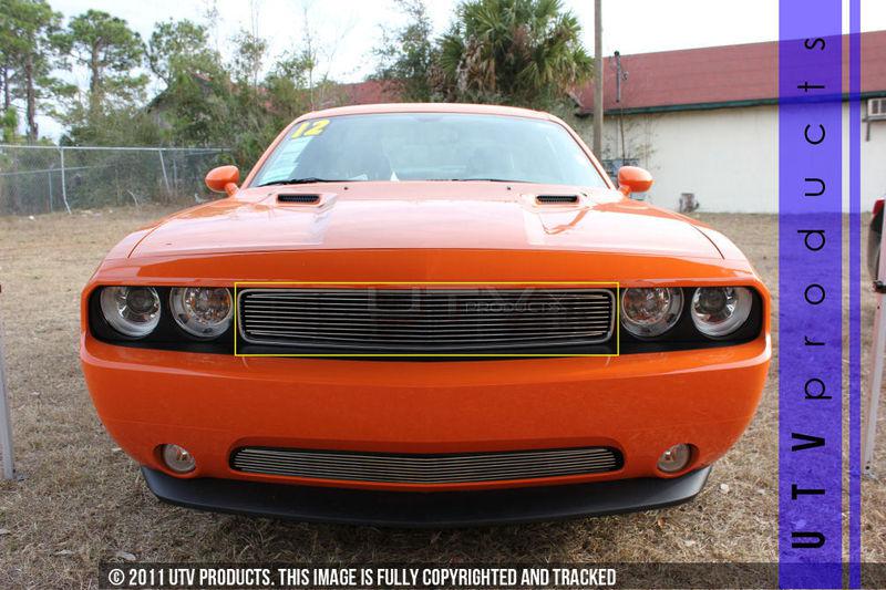 2011 - 2013 dodge challenger 1pc upper chrome billet grille kit custom 11 12 13