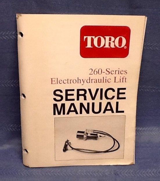 Toro 260-series electrohydraulic lift service manual