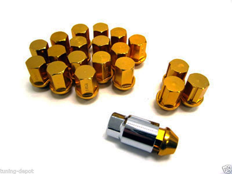 12x1.5 gold nippon honda aluminum wheel lug nuts 