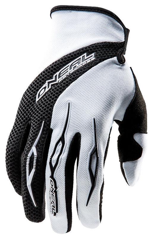 O'neal oneal element white mens dirt bike gloves off-road motocross mx atv