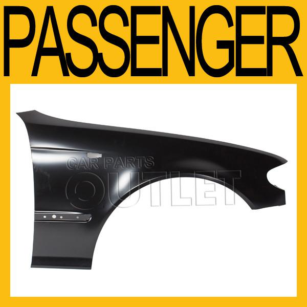 02-05 bmw 3-series e46 325 330 i/xi front fender primered black steel 4/5d right