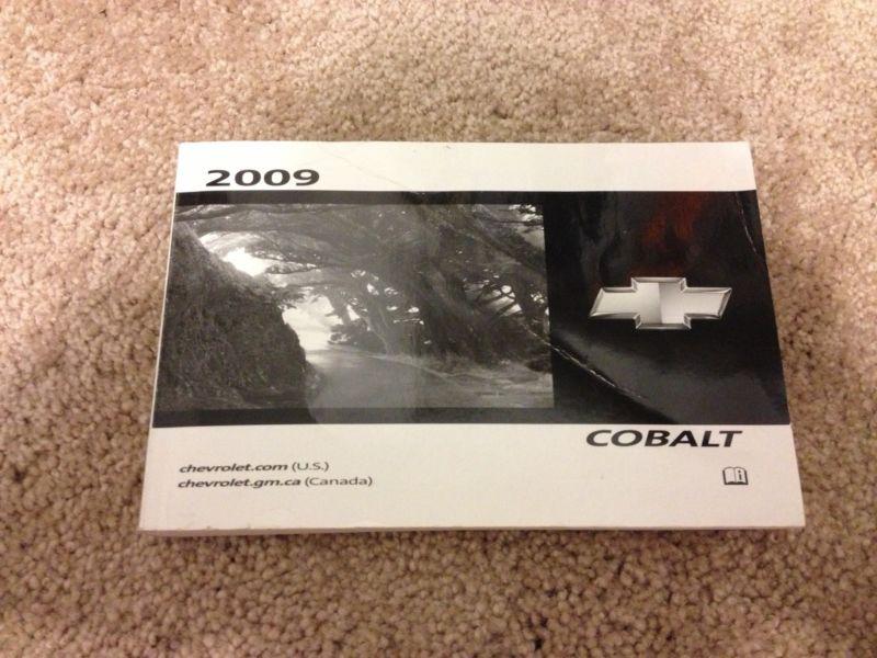 2009 09 chevrolet chevy cobalt owners manual free shipping!!!