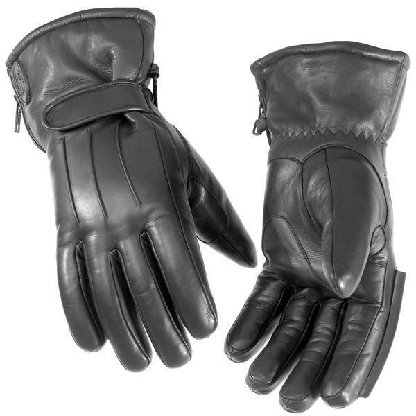 River road taos cold weather leather motorcycle gloves black women's md/medium