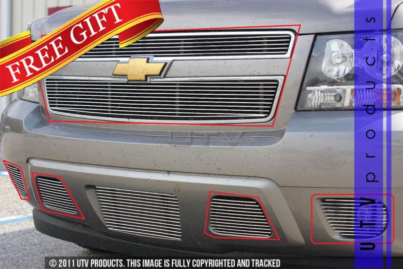 2007 - 2013 chevy suburban 6pc combo chrome billet grille kit chevrolet 07 08 09