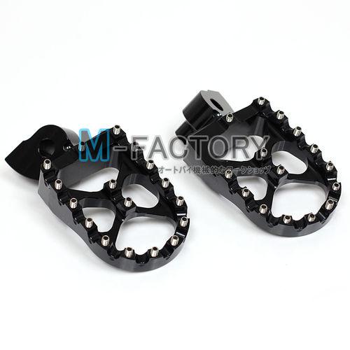 Black mx bike cnc foot pegs for yamaha yz 250 f 02-11 03 04 05 06 07 08 09 10