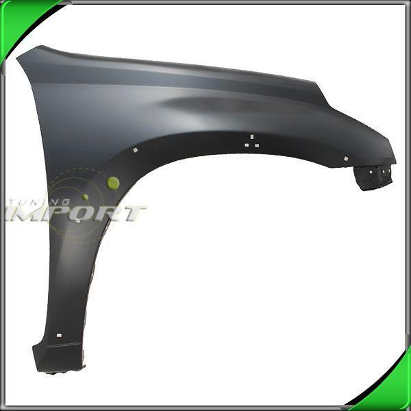 2001-2005 toyota rav4 passenger front fender primed black steel mldg hole right