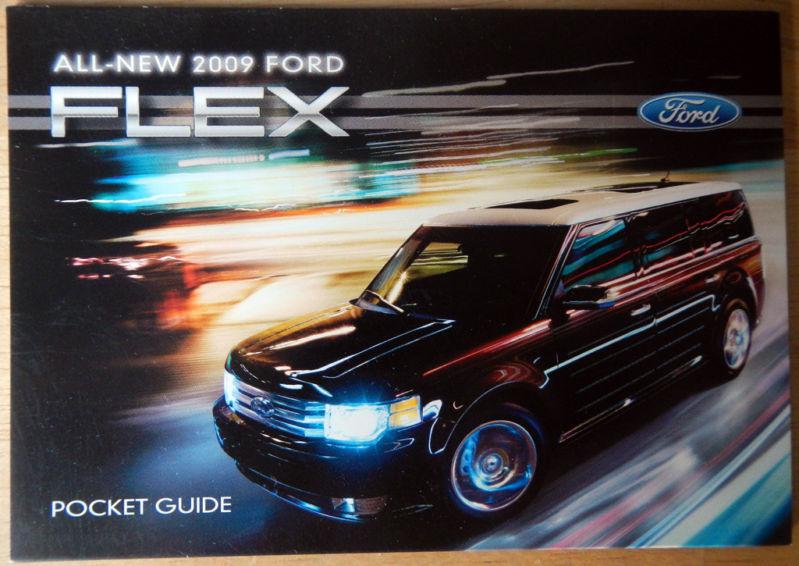 2009 ford flex pocket guide brochure