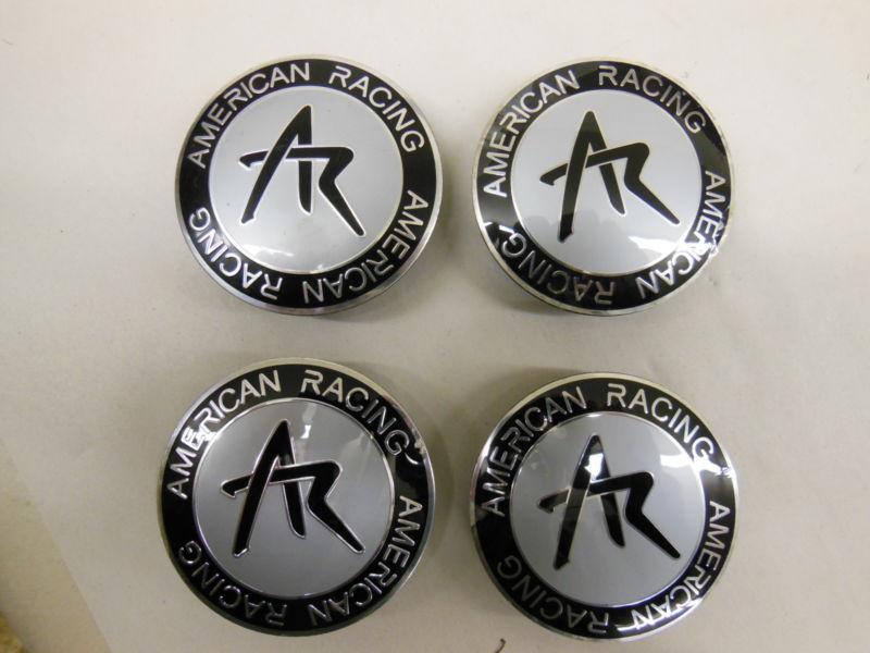 American racing center cap 2 3/8" diameter -lot of 4- custom design 