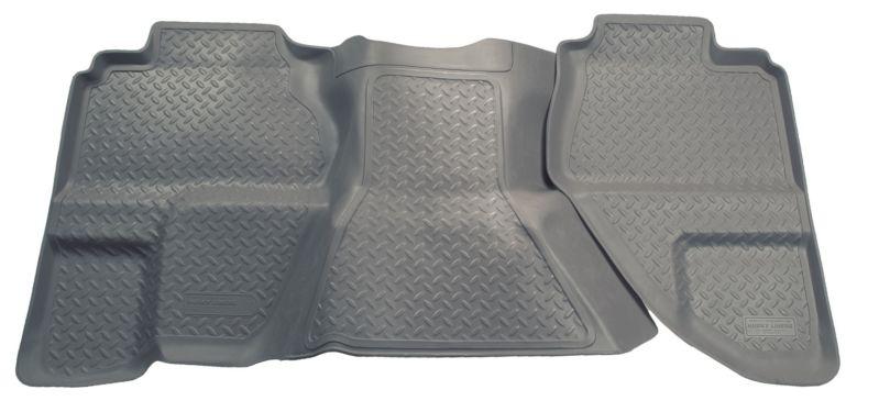 61372 husky liners floor mats silverado sierra extended cab 2007-2013 grey