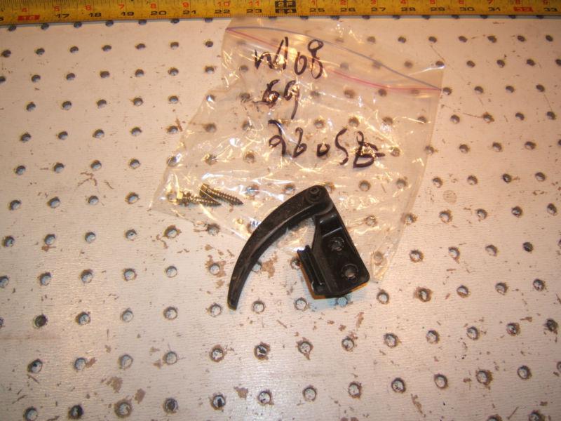 Mercedes 109,108  driver side ( us left ) hood release metal  handle with screws