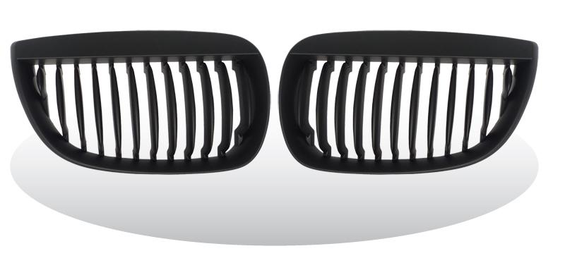 Ea front bmw e81 e87 2004-2008 1 series grill grille black abs ems pair mesh new