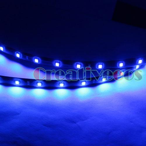 2*30cm 1210 smd 12v car truck flex led strip light blue