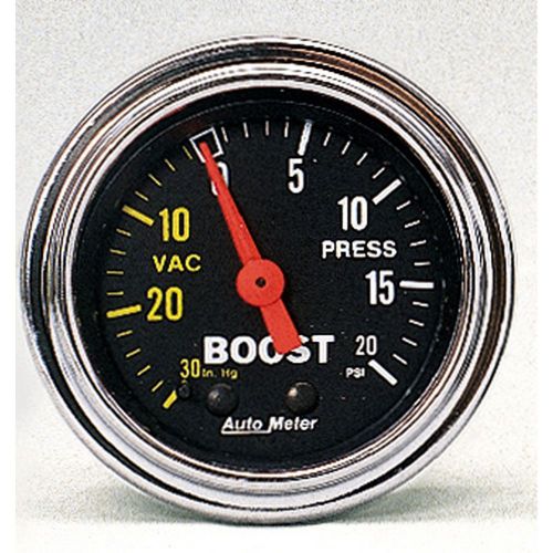 Auto meter 2401 traditional chrome mechanical boost/vacuum gauge