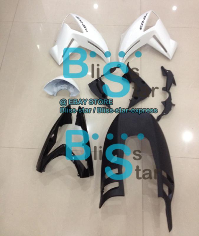 Abs fairing bodywork plastic kit set fit kawasaki er6n 2009-2011 2010 bse5