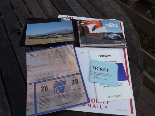 1999 volvo s70/v70 owners manual &amp; booklets used condition free ship