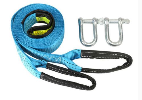 5m 8ton car tow cable heavy duty towing pull rope strap hooks road recovery