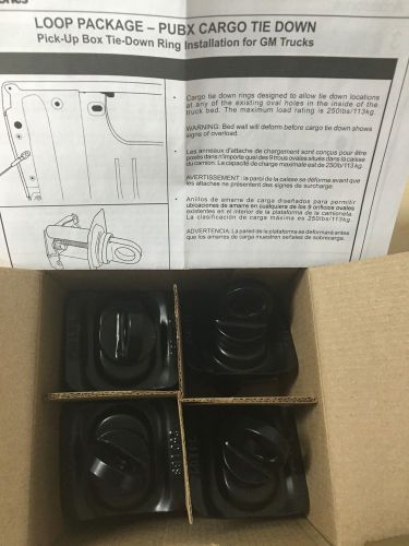 Gm 23146899 gmc sierra, chevrolet silverado removable tie-down rings set of 4