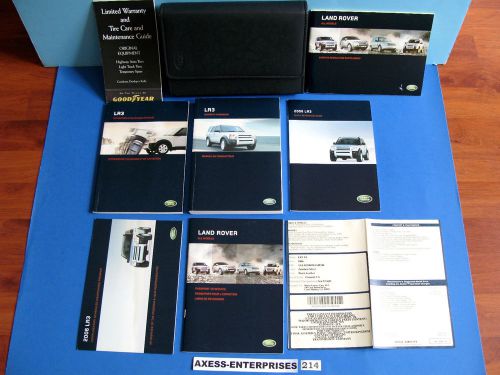 06 2006 land rover lr3 owner&#039;s manuals books navigation book msrp case set # 214
