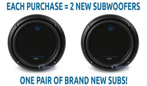 2) planet audio ac10d 1500w 10&#034; anarchy series dual 4 ohm car subwoofers