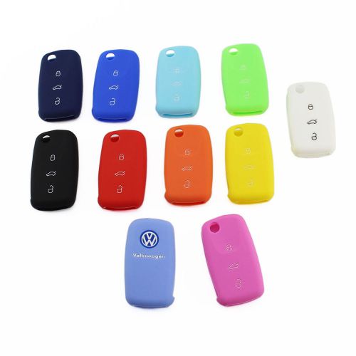 3 button fob remote silicone key cover for vw passat tiguan gti jetta golf