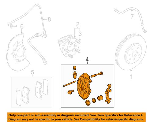 Cadillac gm oem 09-14 cts front brake-caliper 25912967