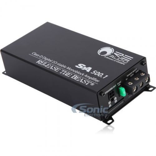 Re audio sa500.1 500w monoblock sa series compact class d car amplifier