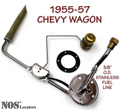 1955-57 chevy bel air nomad wagon 3/8&#034; stainless fuel tank sending unit - sale