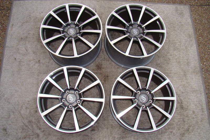 Porsche brand new oem 20" 991 rad carerra classic ii  wheel with center cap set 