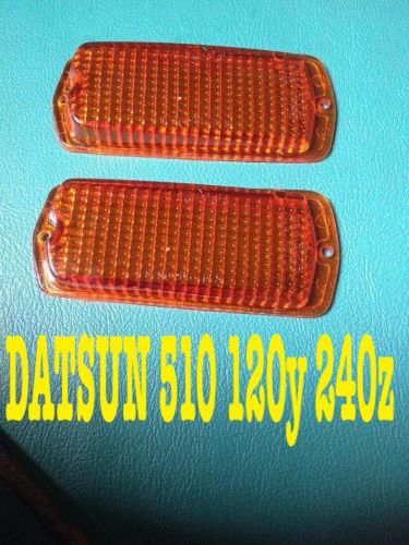 Datsun 510 240z 260z 280z 120y b210 1200 side marker light lamps lens amber