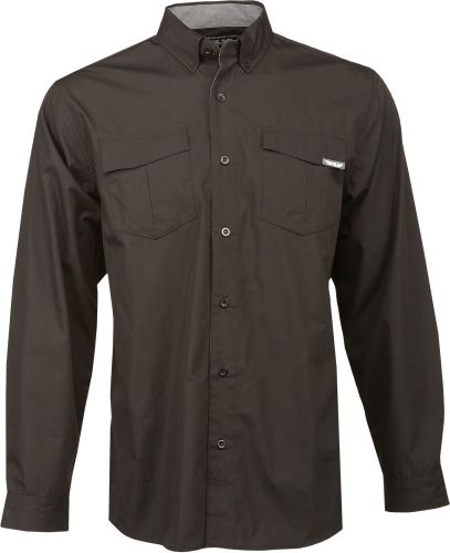 Fly racing 352-6100x button up l/s shirt black x