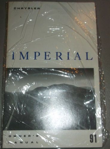 New nos 1991 chrysler imperial owners manual