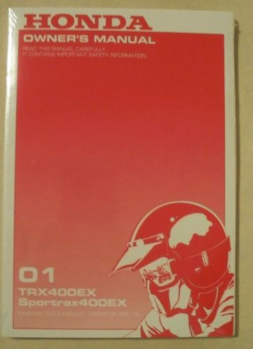 Honda 2001 trx400ex sportrax  owners manual new 00x31-hn1-6200