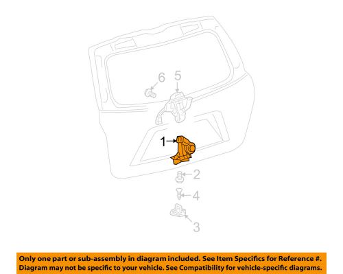 Toyota oem 10-15 highlander liftgate-lock actuator 693500e100