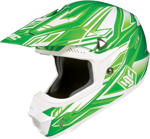 Hjc cl-x6 fulcrum - motocross motox dirt helmet - mc4 - green