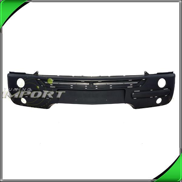 2002-2004 mini cooper base primed black abs plastic front bumper new replacement